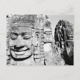 Angkor Cambodia, Heads The Bayon Postcard