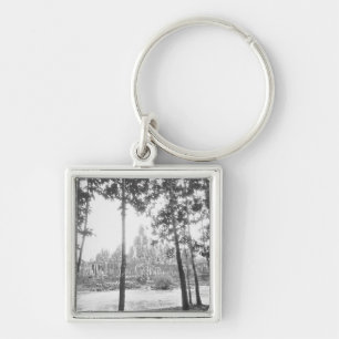 Angkor Cambodia, View of the Bayon Key Ring