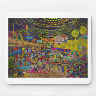 'Angkor Night Market' Mouse Mat
