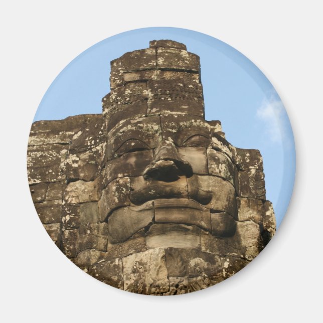 angkor rock face magnet (Front)