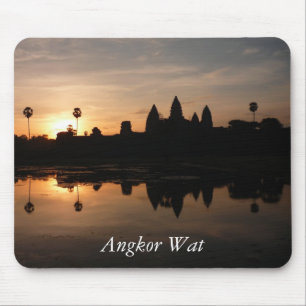 angkor silhouette sunrise mouse mat