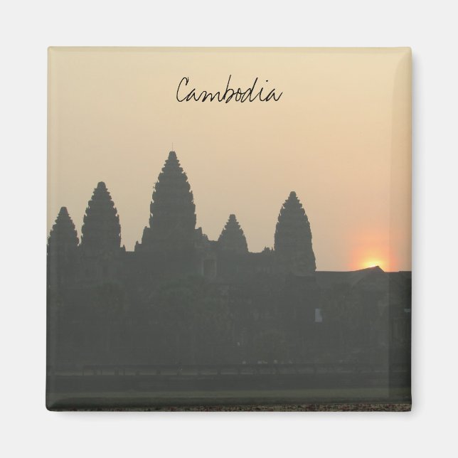 angkor sunrise cambodia magnet (Front)