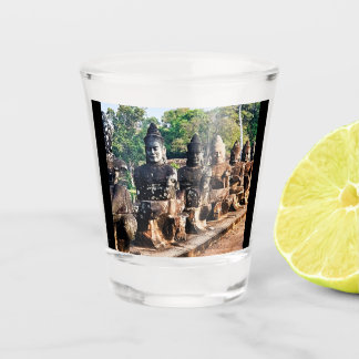 Angkor Thom God Statues  Shot Glass
