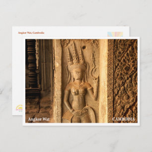 Angkor Wat Architecture Detail Postcard