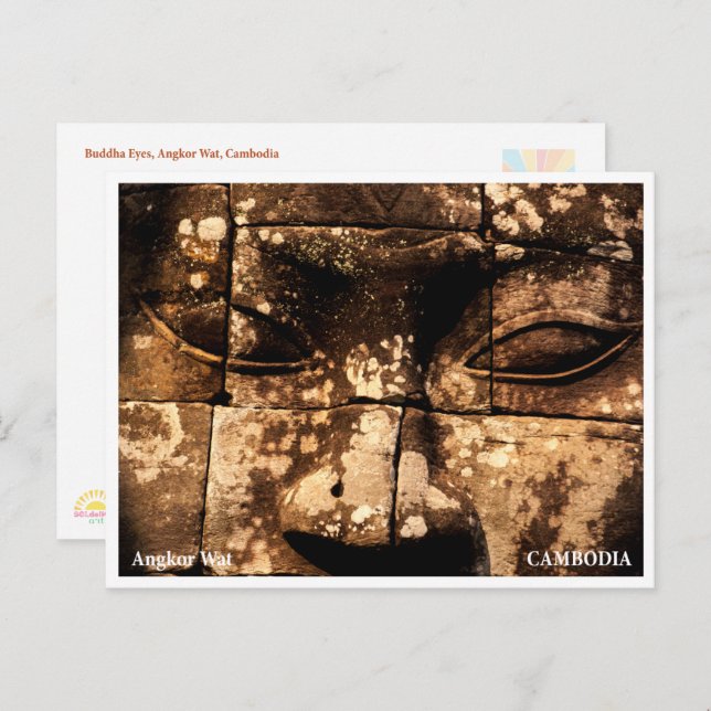 Angkor Wat Buddha Eyes Siem Reap Postcard (Front/Back)