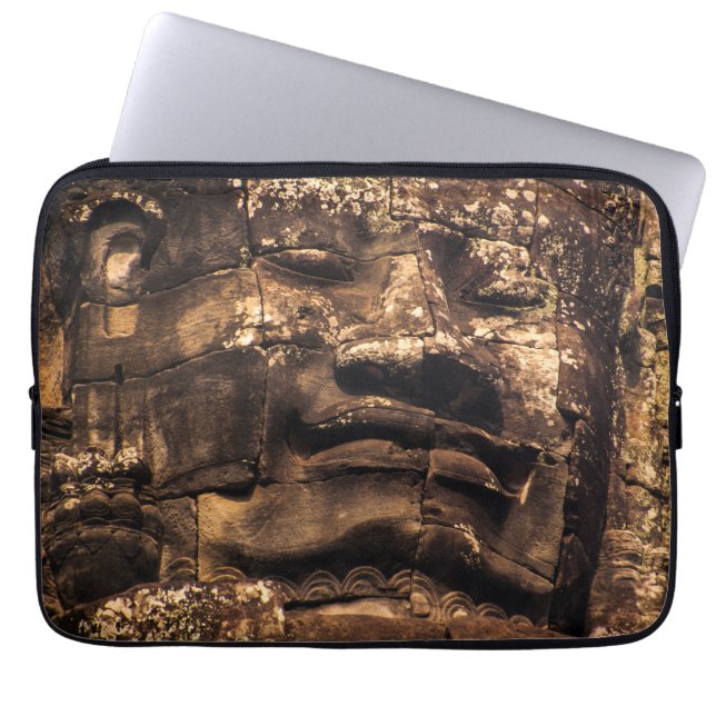 Angkor Wat Buddha Totem Laptop Sleeve (Front)