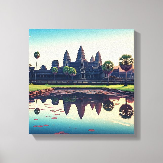 Angkor Wat Cambodia at Dawn Canvas Print (Front)