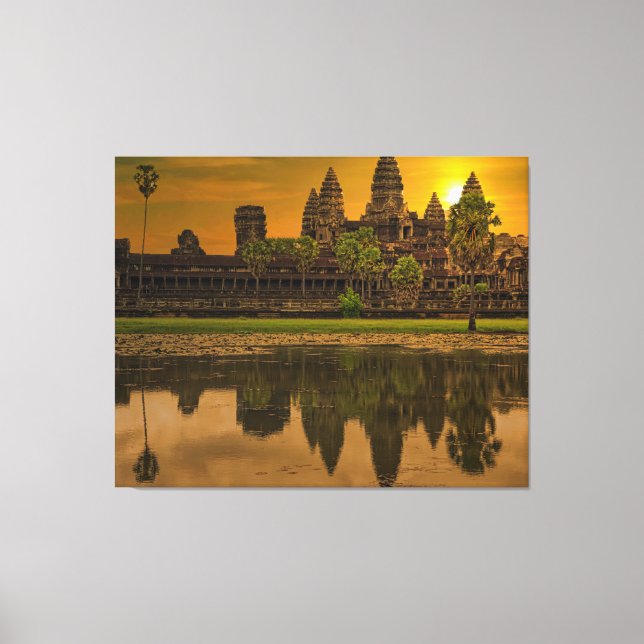 Angkor Wat Cambodia Khmer Temple Canvas Print (Front)