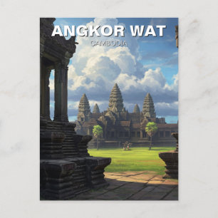 Angkor Wat Cambodia  Postcard
