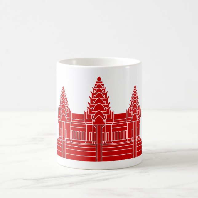 Angkor Wat Cambodian / Khmer Flag Coffee Mug (Center)