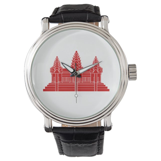 Angkor Wat Cambodian / Khmer Flag Watch (Front)
