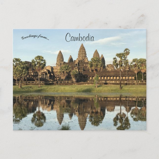 Angkor Wat in Angkor Siem Riep Cambodia Postcard (Front)
