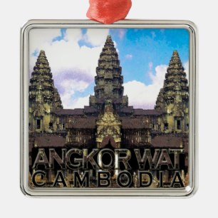 Angkor Wat Metal Tree Decoration