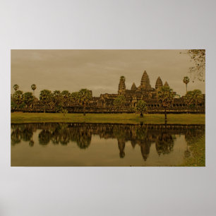 Angkor Wat Reflections Poster