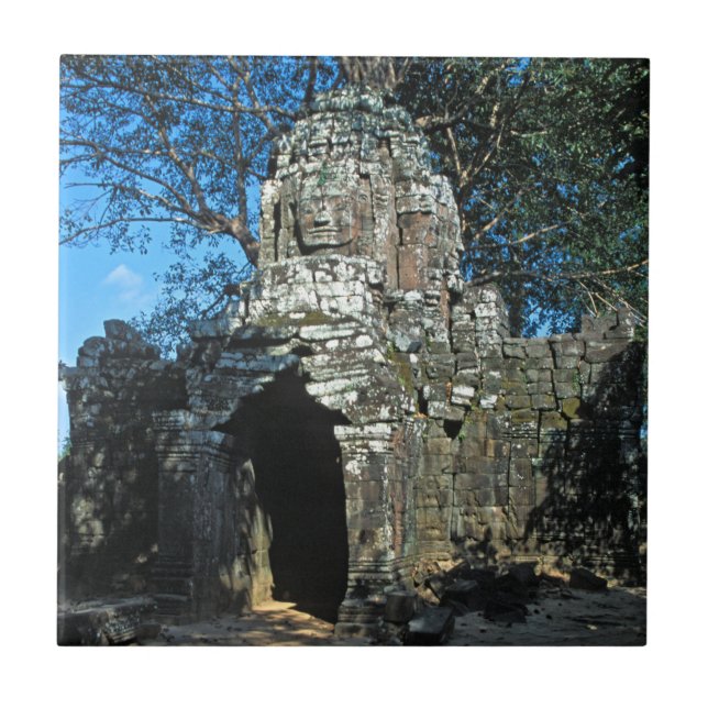 Angkor wat, Ta som temple - Cambodia, Asia Tile (Front)