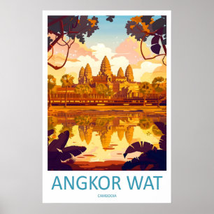 Angkor Wat Travel Print Wall Art Angkor Wat Wall