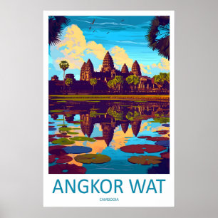 Angkor Wat Travel Print Wall Art Angkor Wat Wall