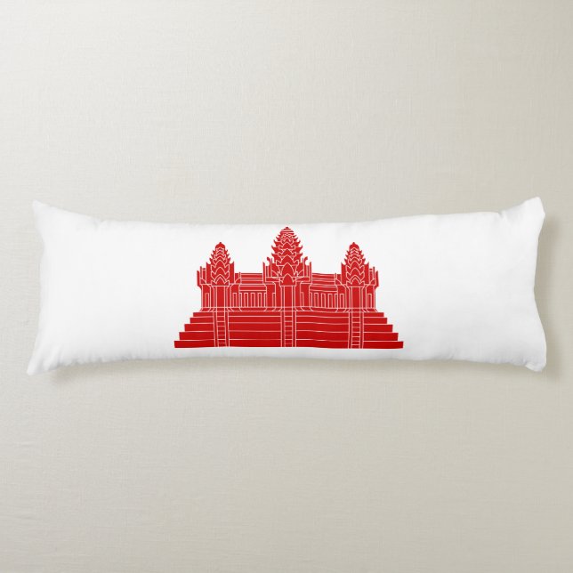 Angkor Wat Ver.2.0. Khmer Temple Body Cushion (Front)