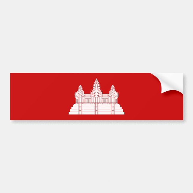 Angkor Wat Ver.2.0. Khmer Temple Bumper Sticker (Front)
