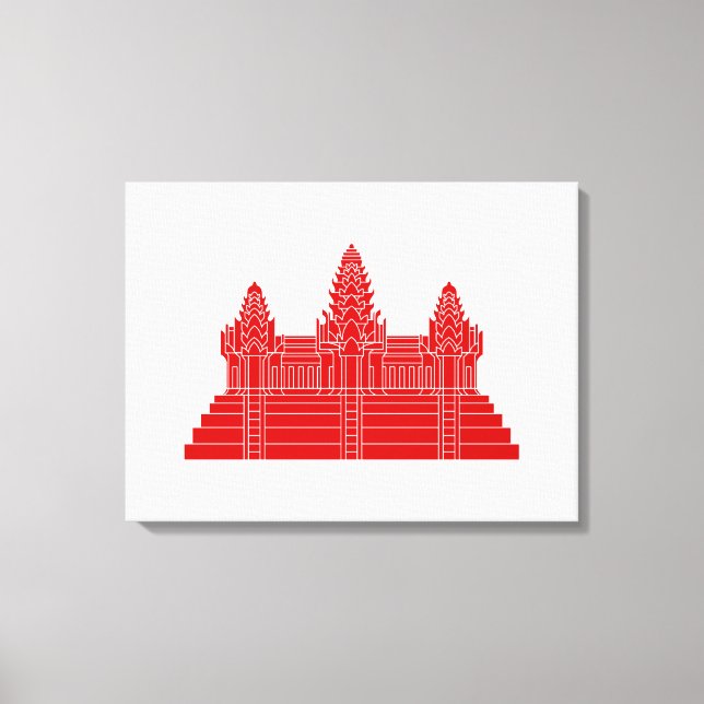 Angkor Wat Ver.2.0. Khmer Temple Canvas Print (Front)
