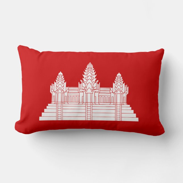 Angkor Wat Ver.2.0. Khmer Temple Lumbar Cushion (Front)