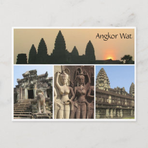 angkor wat views postcard