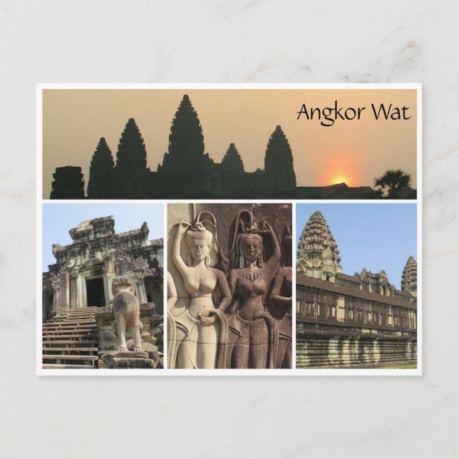 angkor wat views postcard (Front)