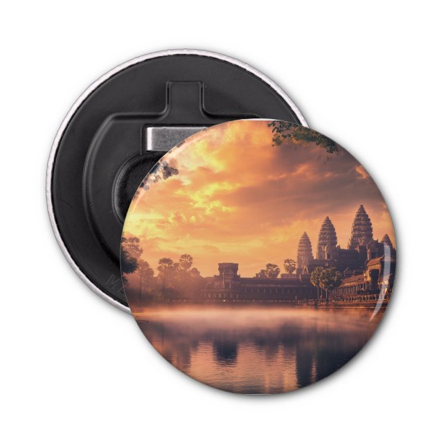 Angkor Wat watercolor Bottle Opener (Front)
