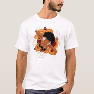 Angle of a woman enjoying music with headphones T-Shirt