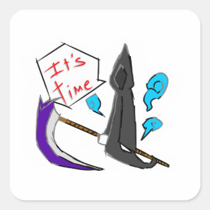 ANGLE OF DEATH  SQUARE STICKER