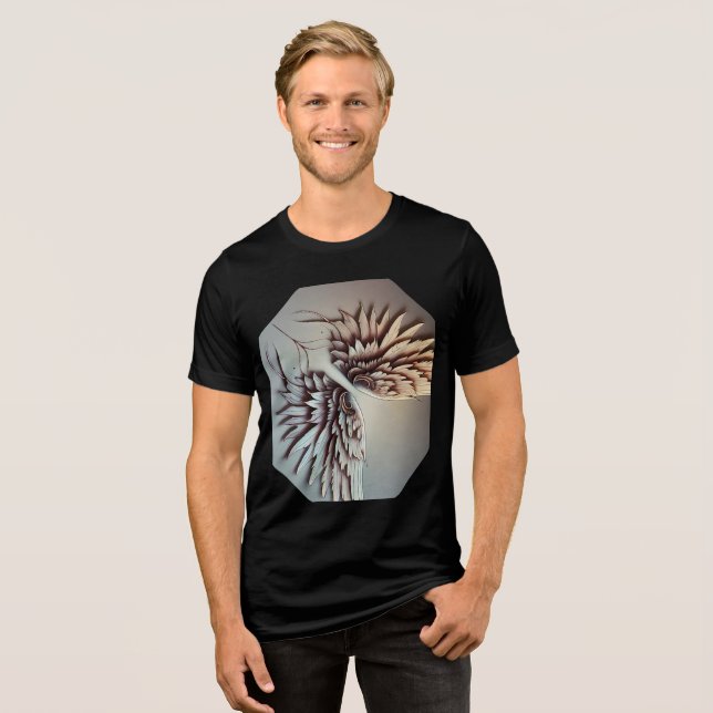 Angle wing T-shirt Tri-Blend Shirt (Front Full)