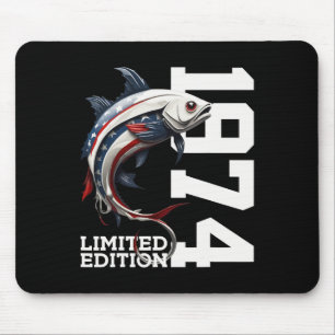 Angler 51st Birthday Fishing Limited Edition 1974 Mouse Mat