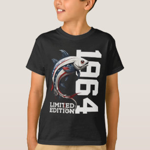 Angler 61st Birthday Fishing Limited Edition 1964 T-Shirt