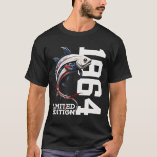 Angler 61st Birthday Fishing Limited Edition 1964 T-Shirt
