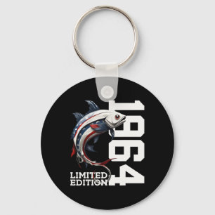Angler Birthday Fishing Limited Edition 1964 1  Key Ring