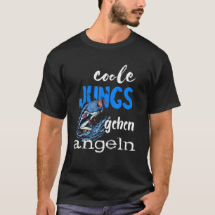 Angler Cool Boys Walking Fishing Fishing Fish T-Shirt