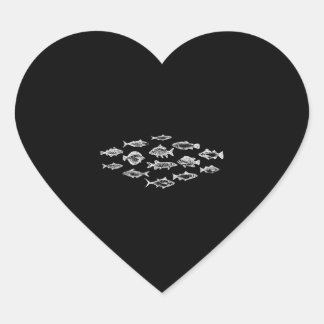Angler Fish Carp Fishing Heart Sticker