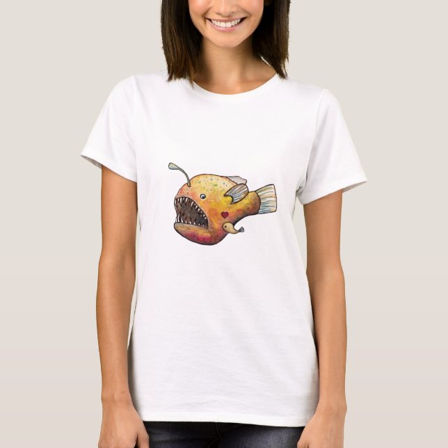 Angler fish love T-Shirt (Front)