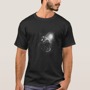 Angler Fish Realistic Angler Fish Animal Lovers Ar T-Shirt