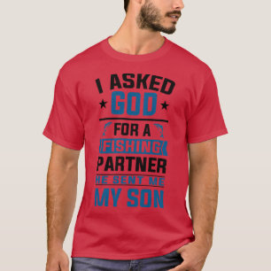 Angler Fishing Father and Son Angling Partners T-Shirt