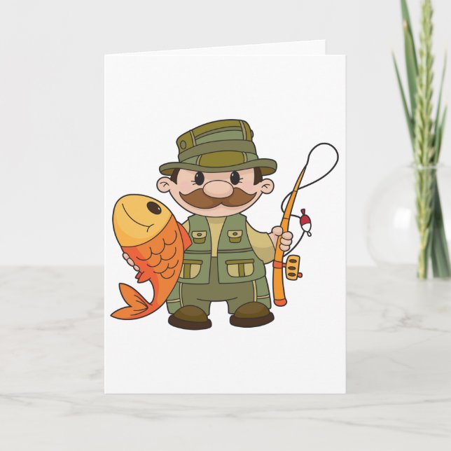 Angler Greeting Cards (Front)