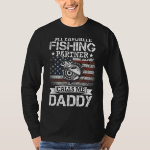 Angler I My Favourite Fishing Partner Calls Me Dad T-Shirt
