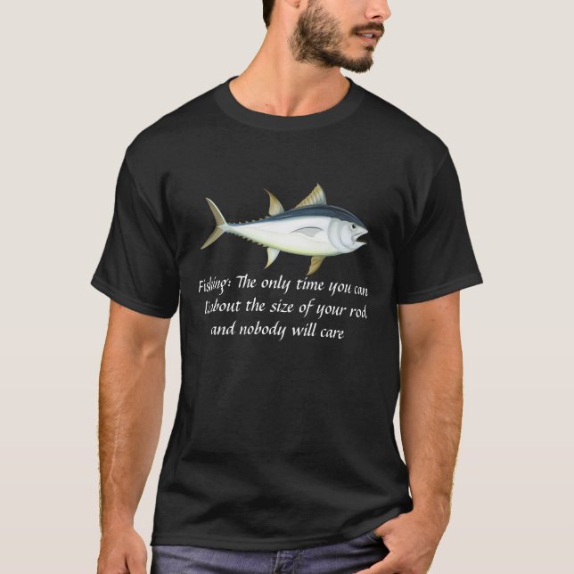 Angler Management: T-Shirt with a Comical Design (Front)