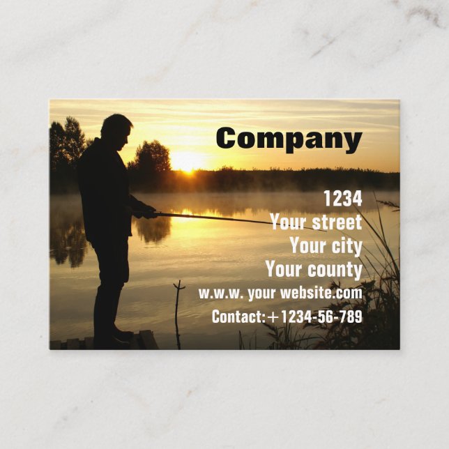 Angler morning business card (Front)