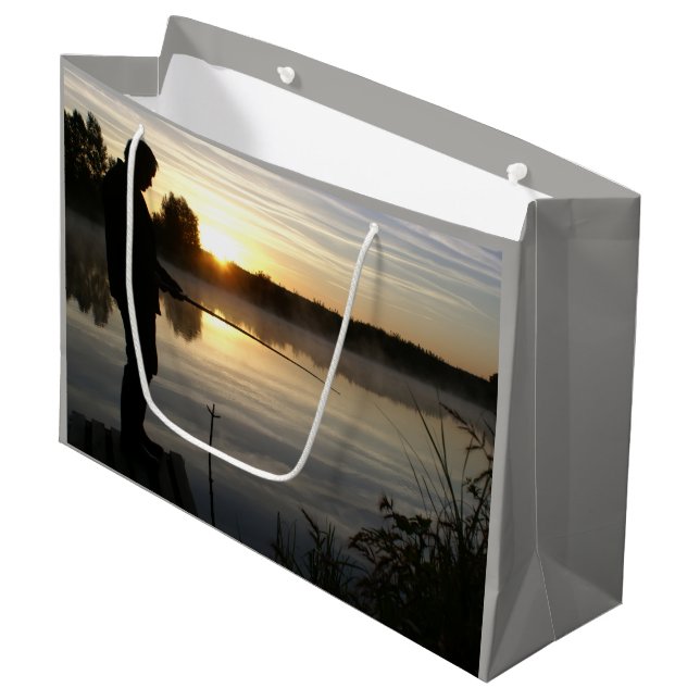 Angler morning large gift bag (Front Angled)