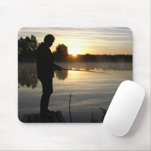 Angler morning mouse mat