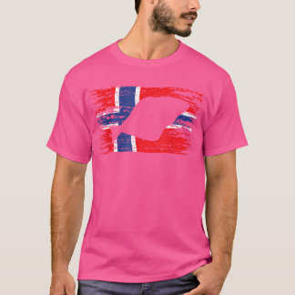 Angler Norway Norwegian Flag Fishing Rod Fish Reel T-Shirt