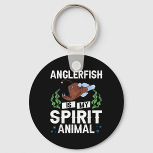 Anglerfish Deep Sea Angler Fish Skeleton  Key Ring