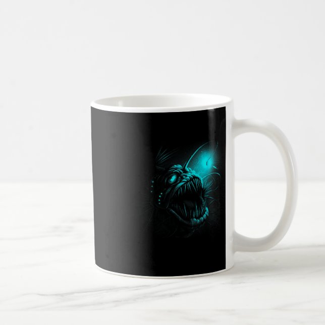 Anglerfish Deep Sea Creatures Angler Fish Ocean Se Coffee Mug (Right)