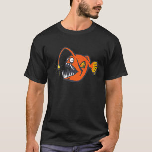 Anglerfish Deep Sea Creatures Sea Monster Angler F T-Shirt